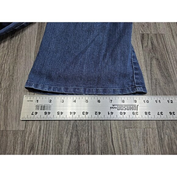 Alfred Dunner Womens 10 Blue Elastic Waist Pull On Casual Denim Soft - Picture 10 of 10